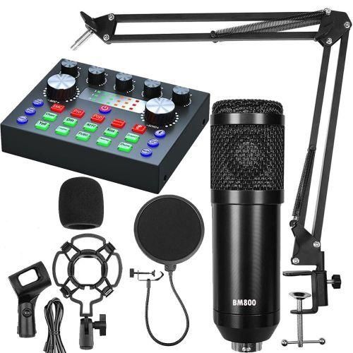 Full Kits Condenser Microphone With Sound Card Item | Buy Full Kits Condenser Microphone With Sound Card | SPOP Enterprise Global